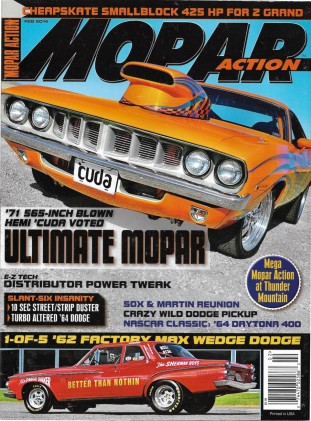 MOPAR ACTION 2014 FEB - '71 565 BLOWN CUDA, '62 MAX WEDGE, THUNDER MOUNTAIN